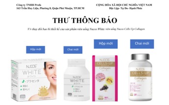 THÔNG BÁO ĐỔI BAO BÌ NUCOS WHITE & NUCOS CELLS UP TỪ NGÀY 15.10.2023